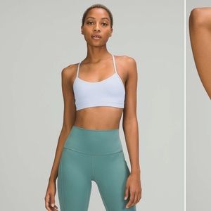 Lululemon Flow Y Bra Nulu *Light Support, A–C Cups Blue Linen